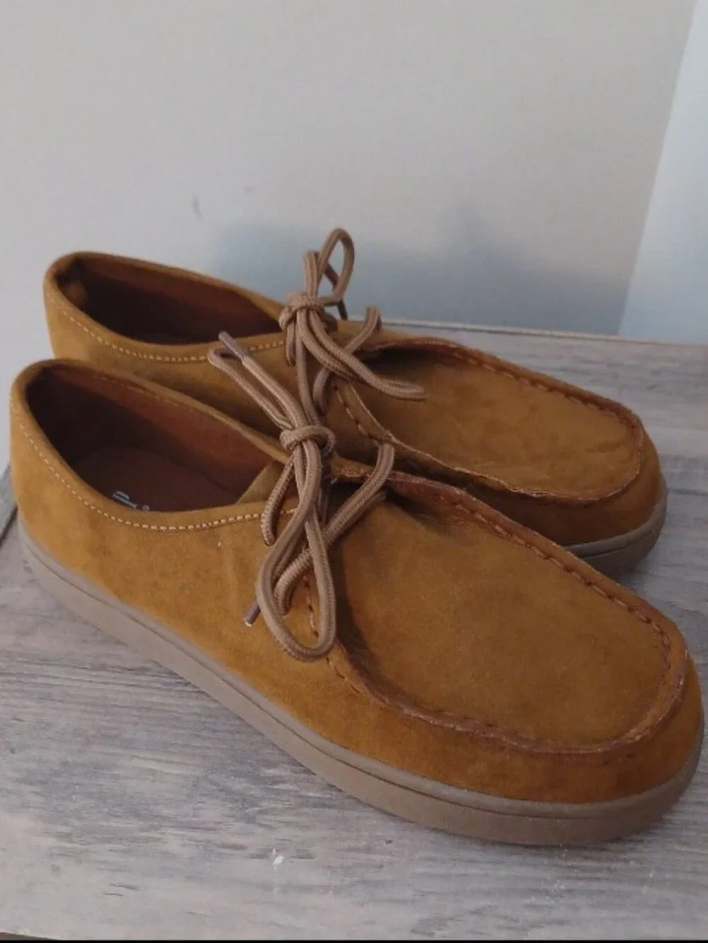 Gap Kids Suede Moc Boots Boys Sz 3